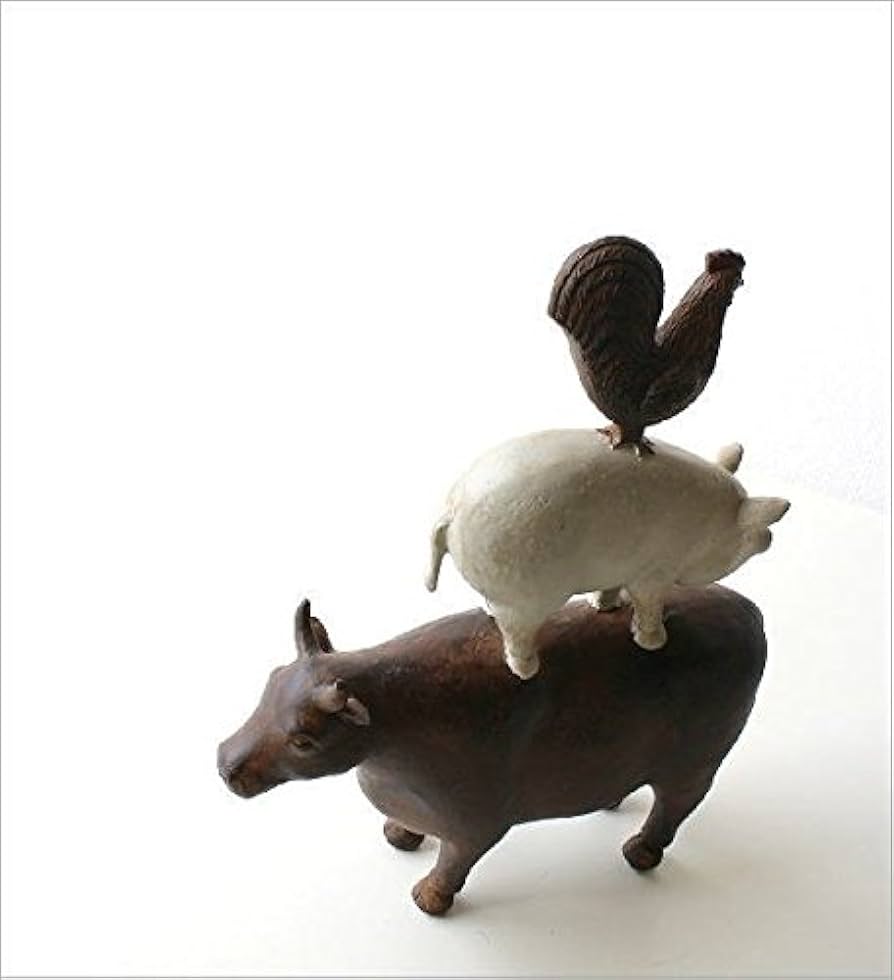 【Açaí さま】 figure ❀ パピエマシェ * ツリーを運ぶ ブタさん Açaí さま】 figure ❀ パピエマシェ * ツリーを運ぶ ブタさん