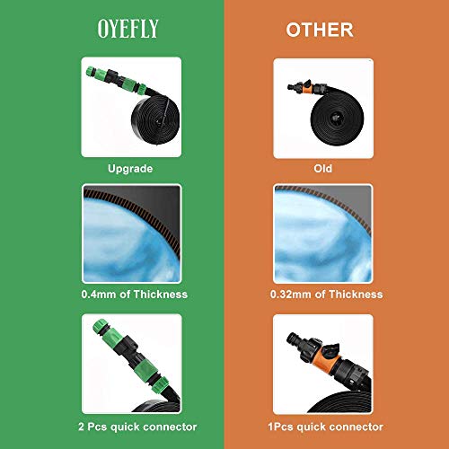 OYEFLY Trampoline Sprinkler Fun Water Park Summer Toys Trampoline Accessories Outdoor Trampoline Water Play Sprinklers for Kids (39 ft Black) - Thumbnail 4