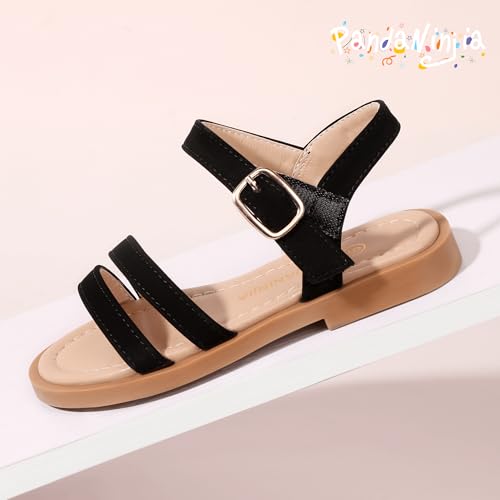 Image of PANDNAINJIA Girls Sandals Open Toe Toddler Kids Dress Summer Shoes