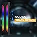 DS Black RGB Graphics Card GPU Support Bracket, Single Slot Cards, Support Video Card Holder Bracket with 5V 3PIN ARGB LED, Anodized Aerospace Aluminum (H Series)