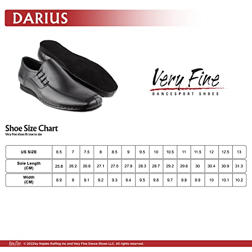 Very Fine Mens Darius Black Ballroom Waltz Latin Salsa Rhythm Slipon Dance Shoe M 11.5 #TOP4