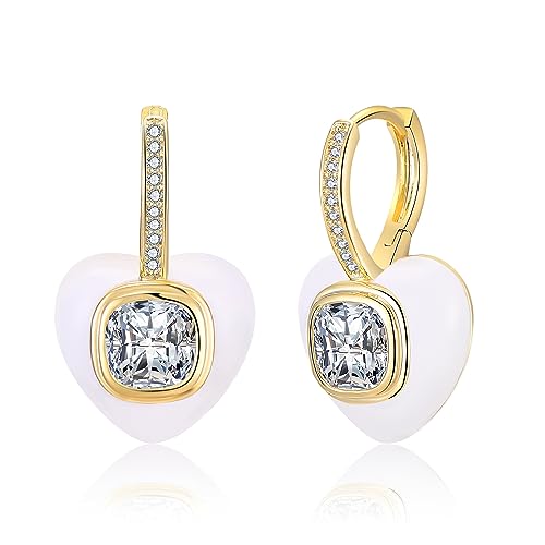 Bijoux cœur en or et zircone rose MOCHAMIK, l'éclat du plaqué or pour femme