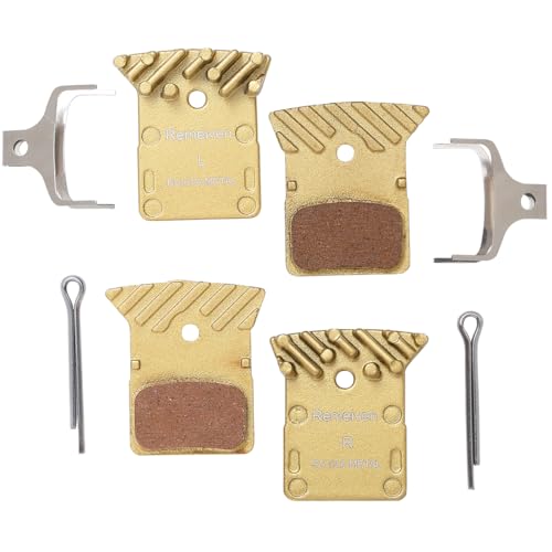 Pastillas de freno de bicicleta con aleta de refrigeración, pastillas de freno de bicicleta para SHIMANO 105 / GRX/SLX M7100 / XTR M9100 / DEORE XT M8100 / DURA-ACE/ULTEGRA/TIAGRA/METREA, 2 pares