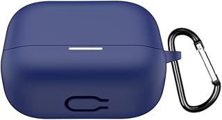 حافظة حماية من السيليكون لسماعات ساوند كور K20i، حافظة سماعات أذن واقية مع حلقة تثبيت، حماية شاملة لساوندكور K20i، ملحقات سماعات أذن مقاومة للسقوط والغبار (أزرق)