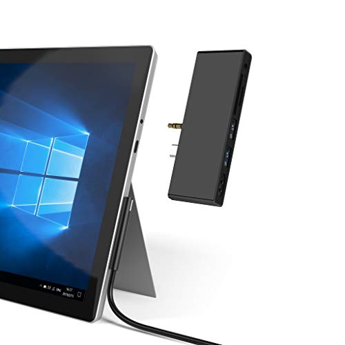 Surface Go Docking Station, USB C HDMI Adapter for Surface Go, Ketaky 6-in-1 USB C Hub Adapter Dongle with 4K USB C to HDMI, 2 USB 3.0 Ports, 3.5mm Earphones Jack ,SD/TF Card Reader(Surface Go Hub)