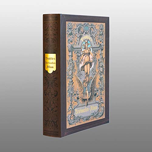 Prophila Collection Nostalgie-Album 60 Schwarze Einsteckseiten für Briefmarken