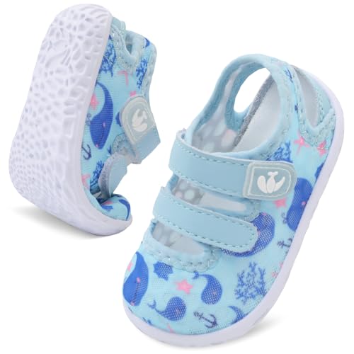 FEETCITY Baby Sandals Flexible Baby Water Shoes Quick Dry Aqua Socks Boys Girls Summer Beach Swim Shoes Lightweight