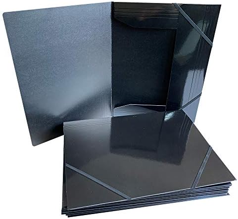 RAYLU PAPER - A4 Folder With Elastic Bands And Flaps - Storage Folders For Documents, Office And School, Made With 100% Recyclable Polypropylene (A4