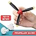 Outus 6 Sets Spare Rc Plane Propellers 3 Blade Propeller Compatible with P40 Fighter Remote Control Plane 761-13 Radio Controlled Airplane Carbon Fiber Nose Cone with Savers and Adapters