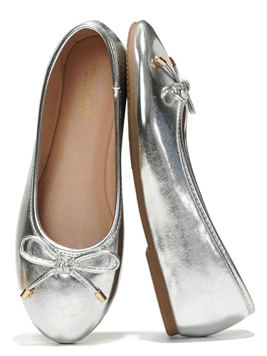 Image of Project Cloud Ballet Flats for Women Shoes - Genuine Leather Insole and Lightweight Mary Jane Flats - Non-Slip and Comfortable Womens Shoes