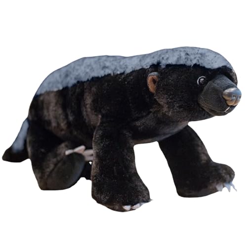 Peluche di tasso vivido: questo è un realistico giocattolo di tasso africano, che imita gli animali veri. Il viso adorabile e il corpo comprimibile del nostro peluche di tasso del miele sono realizzati per essere vividi e realistici.