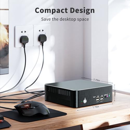 Image of msecore Mini PC i9, Core i9-9880H (Upto 4.8GHz) with 32GB DDR4 RAM 1T SSD Desktop Computer, 2* HDMI, 1* DP, Triple Display, 4K@60Hz, Dual 2.5G LAN, 1*Type-C, Wi-Fi 6E, Windows 11 Pro(TPM2.0)