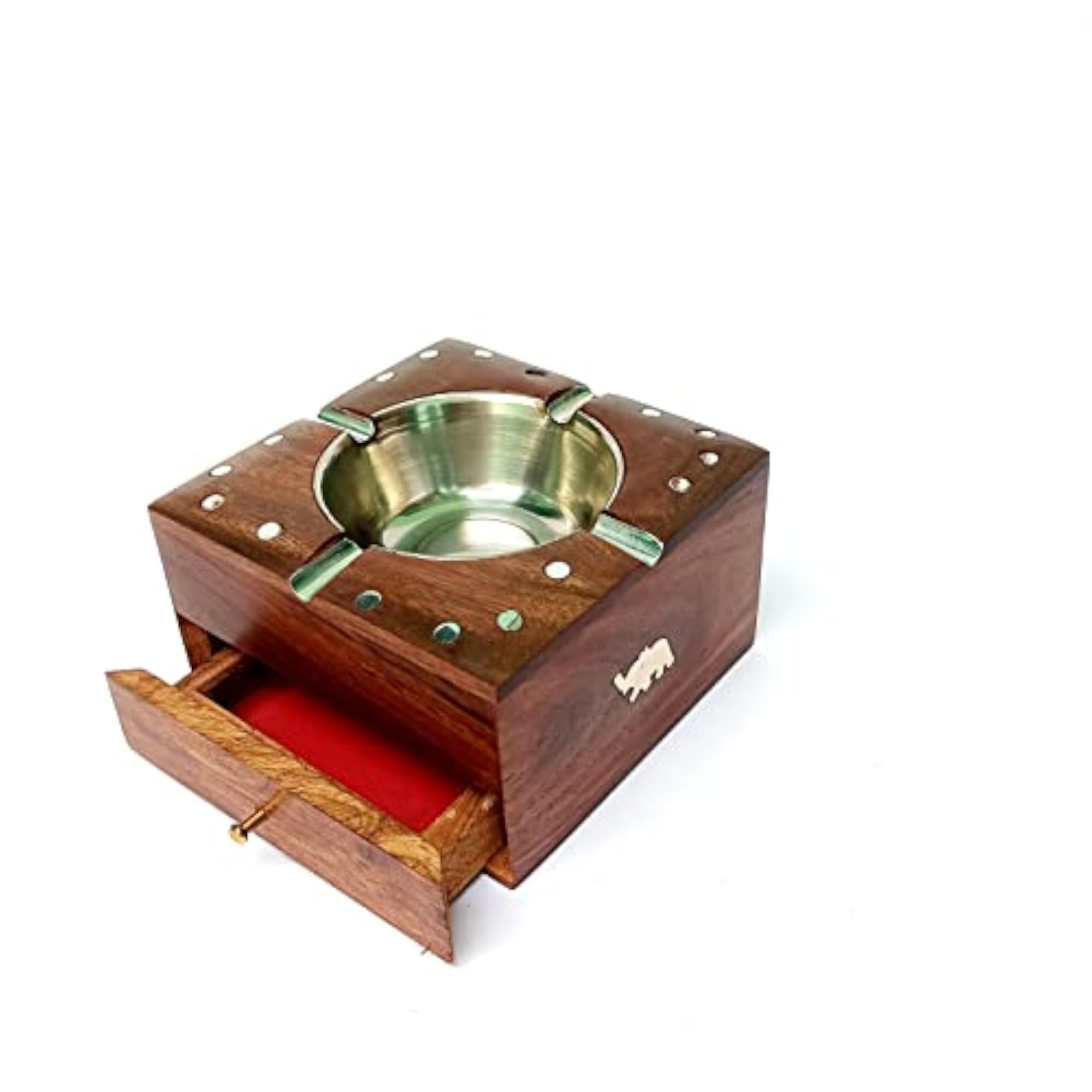Elegant Metal Ashtray for Cigarettes & Cigars