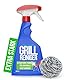 Vero Shine Grillreiniger (500ml) mit Scheuerschwamm, Grill Reiniger Extra Stark für Fett und verbrannte Rückstände, Gassgrill Reiniger für Herdplatte & Grill, auch geeignet für Backofen