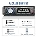 Kunfine Audio Systems Car Stereo - Single Din, Voice Control, Bluetooth, No CD DVD Player, FM Radio Receiver, Wireless Remote Control, MP3, 2 USB(2.1A Charger), Aux-in