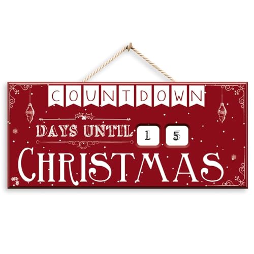 Design Group Countdown für Weihnachten, Holz, braun, Größe...