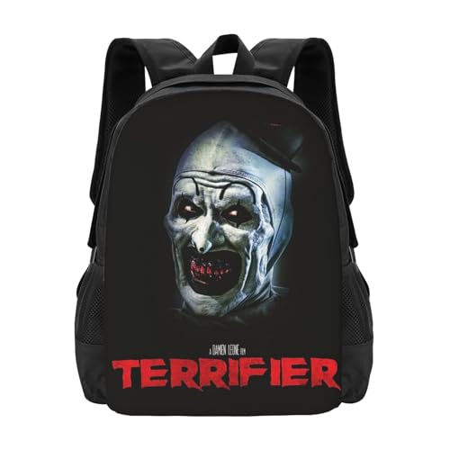 Horror Movie Backpack,3d Print Laptop Backpack Lightweight Casual Daypack Bookbag 16.5 In