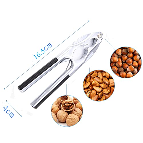 Nutcracker Pecan Cracker Nut Opener Lobster Cracker with Non Slip Grip, 16,5 cm, Metal Nut Cracker Tool for All Sorts of Nuts - Image 6