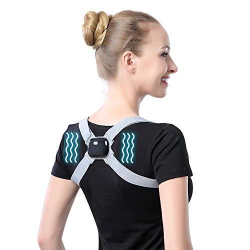 Chiliki Posture Corrector And Trainer With Intelligent Sensor Vibration Reminder To Keep A Health Body Posture - Adjustable Upper Back Brace For Men, Women And Kids(Universal) #TOP2