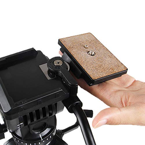 Image of Quick Release Base Tripod Plate for hf 880 Tripod for Video Still Photography Shooting Purpose (Black) (880 Quick Release Plate)