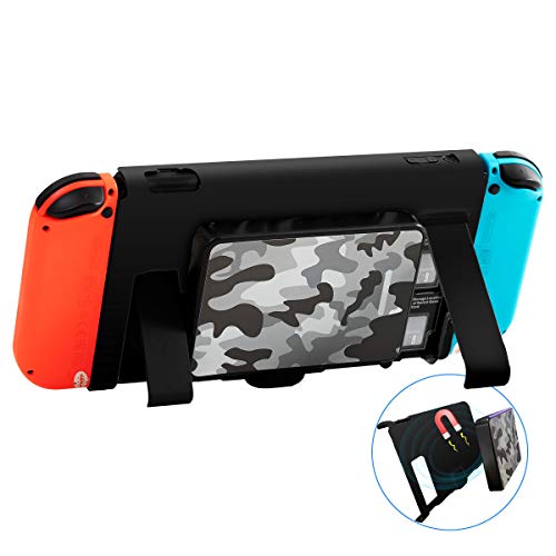 Preisvergleich Produktbild DOYO Nintendo Switch Ladekoffer Drahtloses Netzteil und Schützende,Wiederaufladbare mobile 5000MAH Ladebox,Kabelloses Laden mit Ständer und Spielkartensteckplatz,abnehmbare Kabellose Switch Ladebox