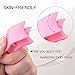 Miuffue Eyelash Applicator Tool 35mm Width Lash Applicator Clip, 1PCS Eyelash Tweezers for False Lashes, Pink
