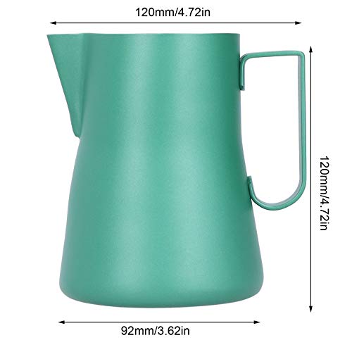Jarra de café, jarra de café expresso não tóxico 12.1Oz inodoro, para cafés com leite(green, 550ml)