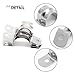 Jersvimc 20Pcs 1 Inch Stainless Steel Conduit Clamps, Two Hole U Bracket Rigid Pipe Metal U Clamp Conduit Strap Tension Clips U-tube Clamp Heavy Duty