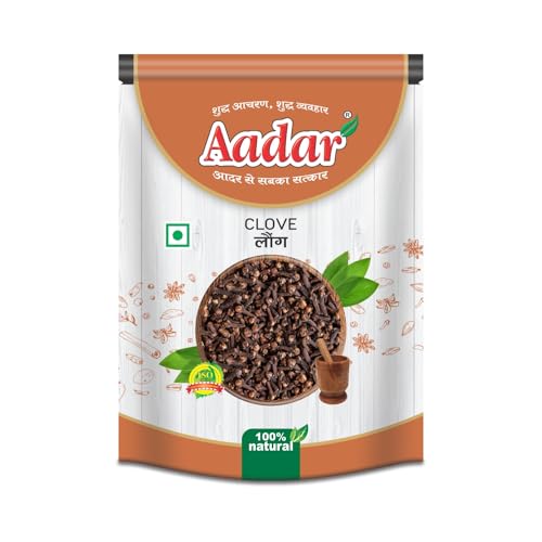 Image of Aadar Spices Whole Natural Raw Dried Clove, Sabut Laung 100gm - Aromatic, No Added Preservatives