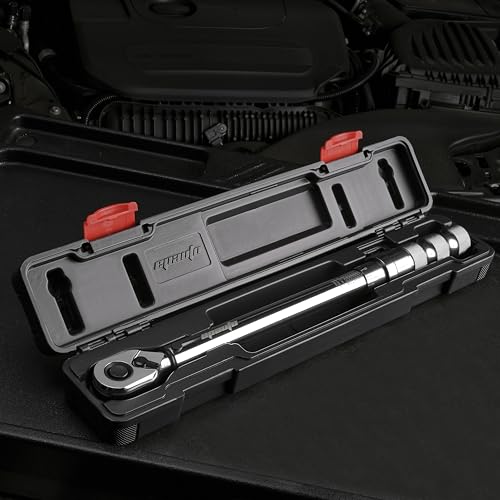 Image of EPAuto 1 /2-Inch Spring-Loaded Ring Locking Torque Wrench, 10~150 ft-lb