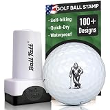 Ball Tatt - Golf Ball Stamp - Self-Inking Marker - Quick-Dry Permanent Marking Tool, No Leaks or Refills, Reusable & Waterproof Golfing Stamper - Ideal Gift for Golfers, Dads, (Sasquatch Golfer).