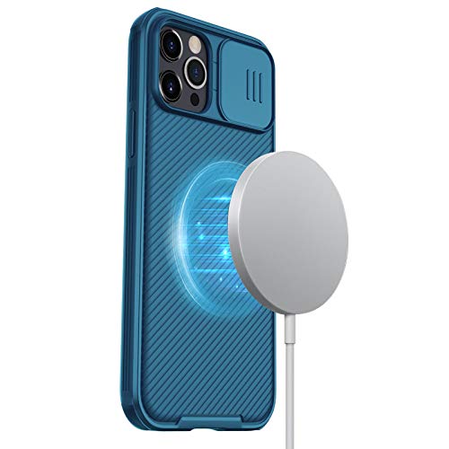 Nillkin CamShield Pro Magnetic Case for iPhone 11 (6.1 inch) with Camera Cover, Compatible for iPhone 11 Mag-Safe Wireless Charging Magnetic, Support Nillkin Magnetic Car Mount (Blue)