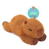 shownicer Wärmekissen Stofftier Capybara 0,78 KG Wärme-Kuscheltier Erwärmen in Mikrowelle Wärmendes Plüschkissen Gewichtstiere Plüschtier Geschenk für Erwachsene Kinder 3+ Jahre (Dunkelbraun, 35cm)