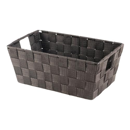 Image of Whitmor Woven Strap Small Storage Tote - Espresso (6581-2712-ESPR)