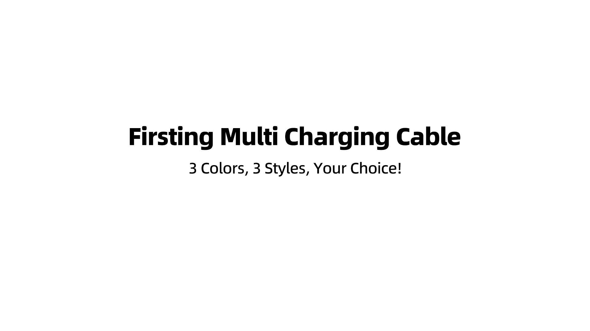 Image of 3 in 1 USB C to Multi Charging Cable, 4FT Travel Charger Cables