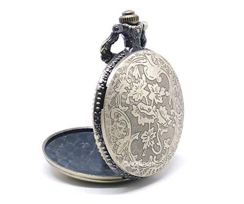 Arkanum-Rustic-Look-Brass-Metal-Pocket-Watch-Royal-Flush-Gold