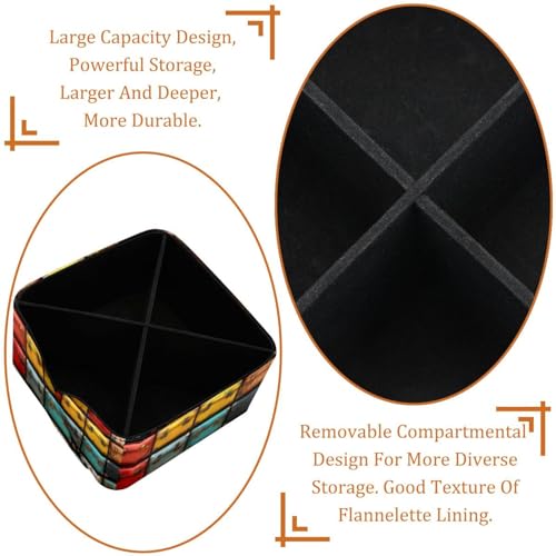 Boîte de rangement à compartiments style valise pour ordonner vos cosmétiques de salle de bain - 5