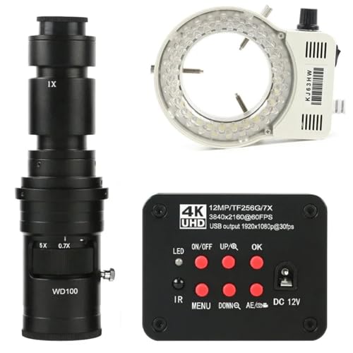 ώ@ 12MP 4K UHD 1080P USB HDMI HƗprfI C }EgJ + 180X 300X 200X 500X 100X C }EgY + 56 LED OCg(LED with 500x)