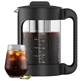KATHSI Cold Brew Coffee Maker, 51 OZ Iced Coffee Maker and Tea Brewer, Heavy-Duty Large Capacity wit