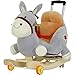 Giocattoli equitazione Bambino cavallo a dondolo in legno, 2 in 1 cavallo a dondolo con le rotelle, Bambino cavallo a dondolo, Bambino Rocker, Rocker Giocattolo, Bambino Rocker, Cavallo Giocattolo di