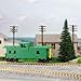 C8763 1 Unit Painted 1:87 HO Scale 36' Wide Vision Caboose Wagons Model Railway (Green)