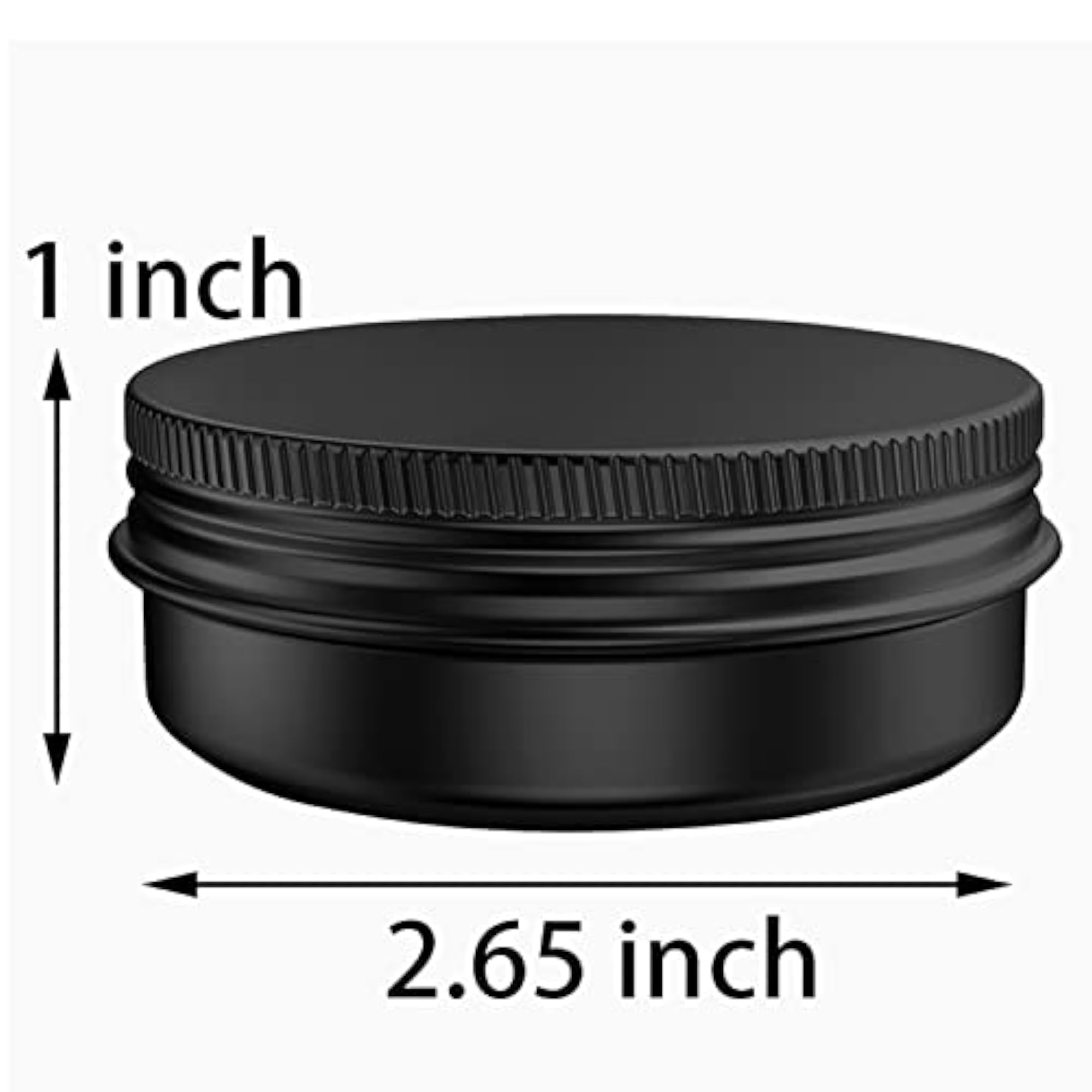 20 Pcs 2 Ounce Aluminum Tin Jars with Screw Lids