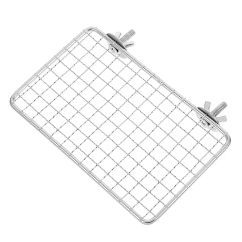 Sosoport Stainless Steel Parrot Stand Comfortable Rest Platform for Birds Versatile Interactive Accessory for Various Parrot Species Modern Design for Stylish Birdcages