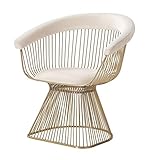 Limari Home Filip Collection Modern Style Room Velvet Fabric Upholstered Dining Chair with Polished Stainless Steel Base, Beige, Gold