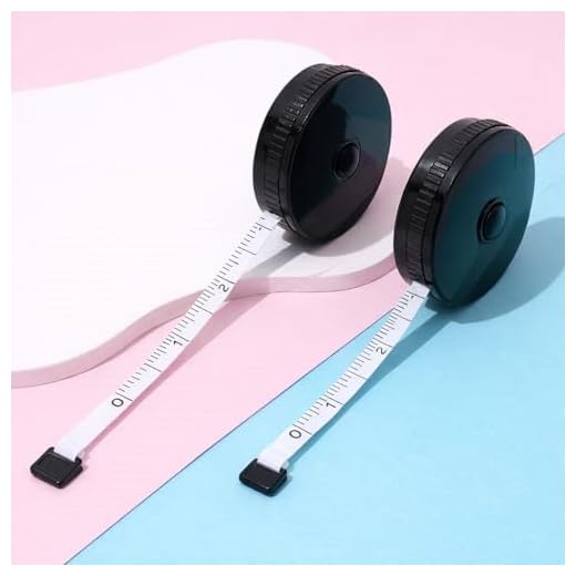 2PCS Body Measuring Tape, 60in Retractable Tape Measure Soft Fabric Sewing Ruler for Body Measurement Weight Loss Cloth Knitting Craft(Black+White)
