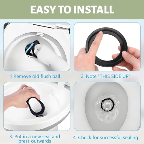 Image of altivox 2-Packs RV Toilet Seal, Flush Ball Seal Gasket Replacement for Dometic 300 /310 /320 - Upgraded 385311658 - Toilet Seal Parts to Solve The Leakage Problem