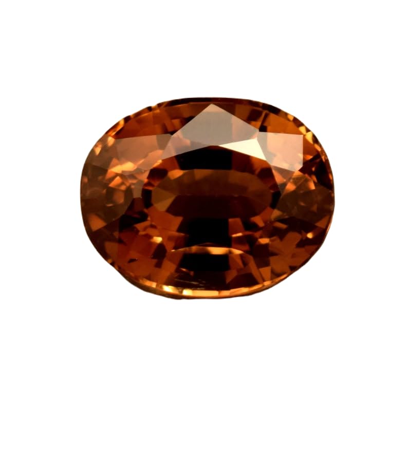 Saphir naturel de forme ovale taillé à facettes pour haute joaillerie, 12x9x5mm