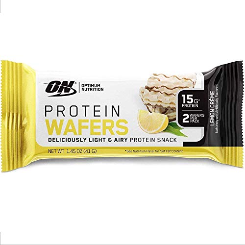 Optimum Nutrition New! Optimum Nutrition Protein Wafer Bars, Low Sugar, Low Fat, Flavor: Lemon Cream, 9 Count