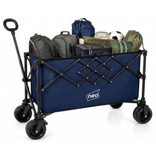 Image of Neo Heavy Duty Folding Wagon Cart 300L, Navy