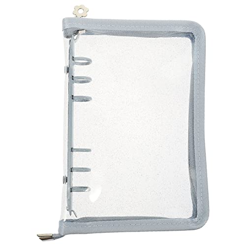 DIKACA PVC�f�ނ�6�����O�o�C���_�[�V�F�� ���F A5�T�C�Y ���[�Y���[�t�m�[�g�J�o�[ �����I�ȃo�C���_�[�J�o�[ �ȒP�ɐ��|�\ �I�t�B�X��w�Z�p